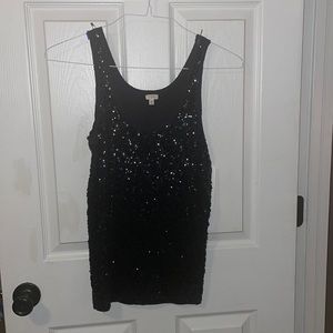 J. Crew Cotten sequins tank top